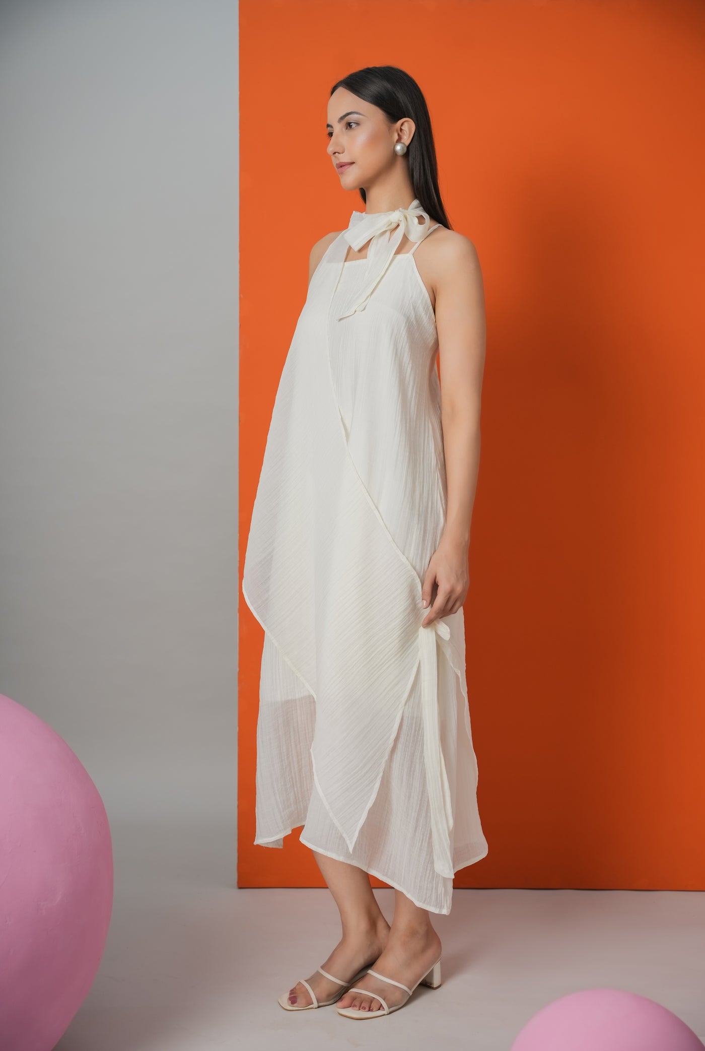 Hello Goddess Dress White