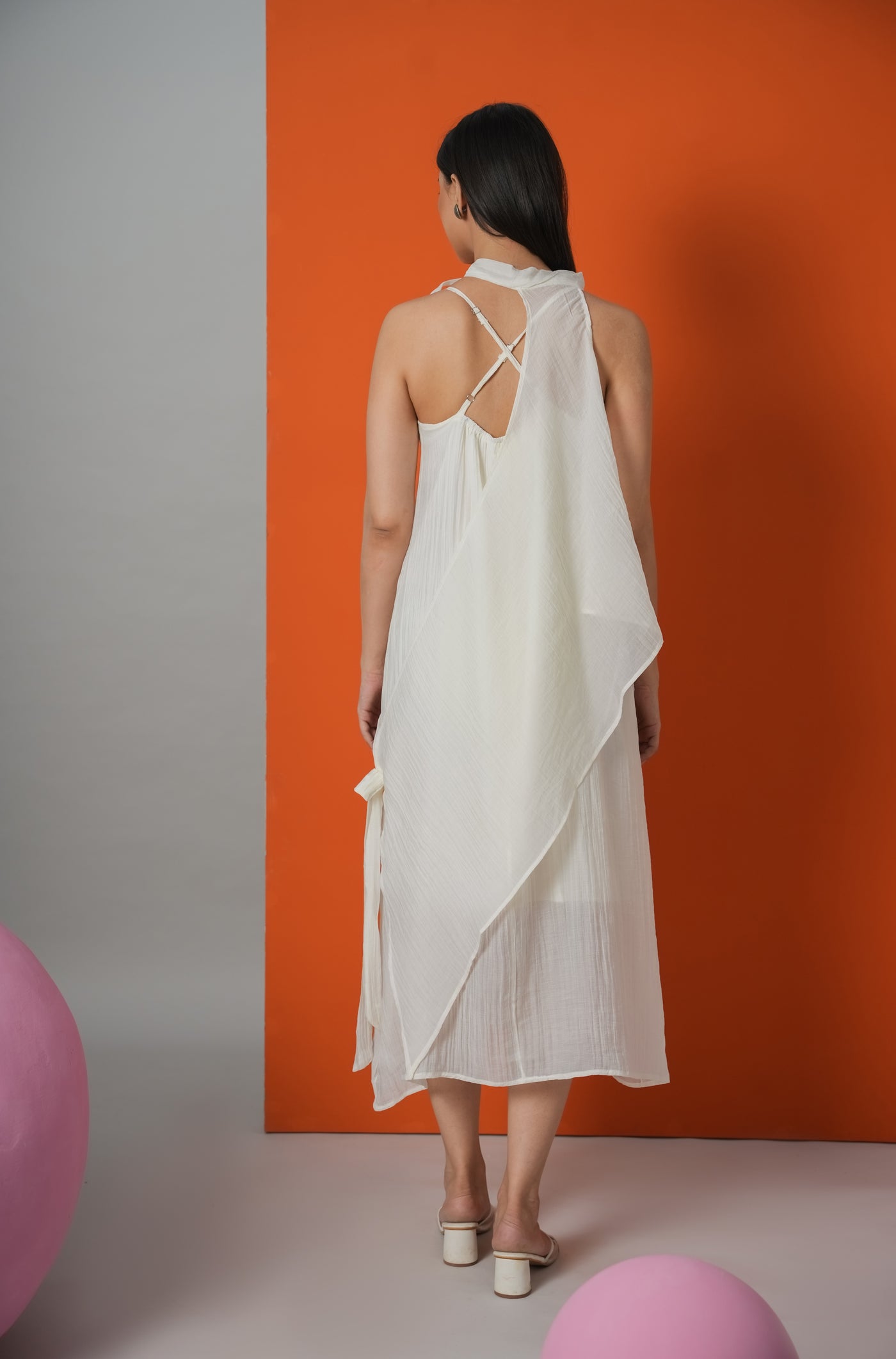 Hello Goddess Dress White