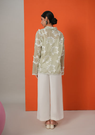Wild Flower Shirt Green
