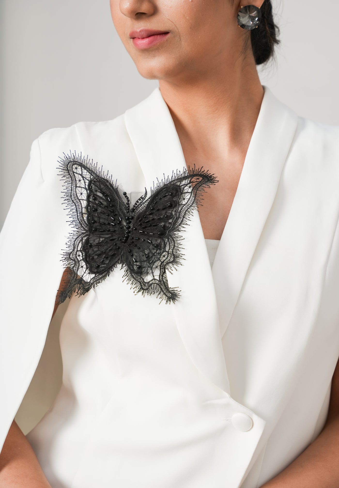 Butterfly Brooch Black