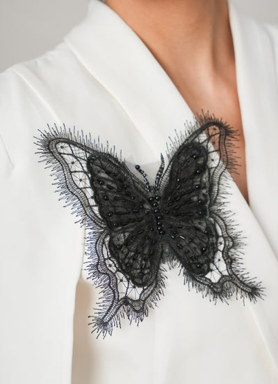 Butterfly Brooch Black